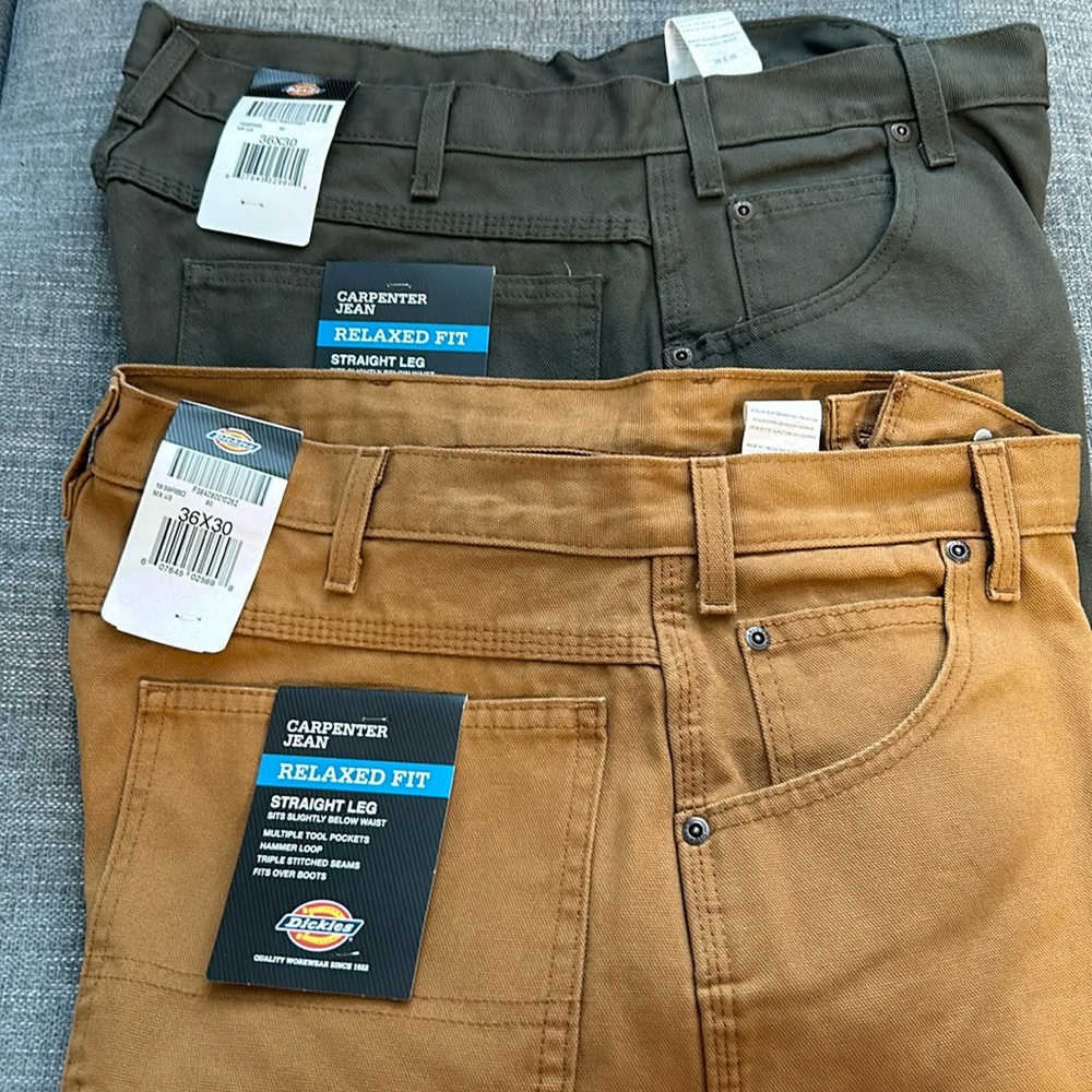 Set of Dickies carpenter jeans. Men’s 36x30